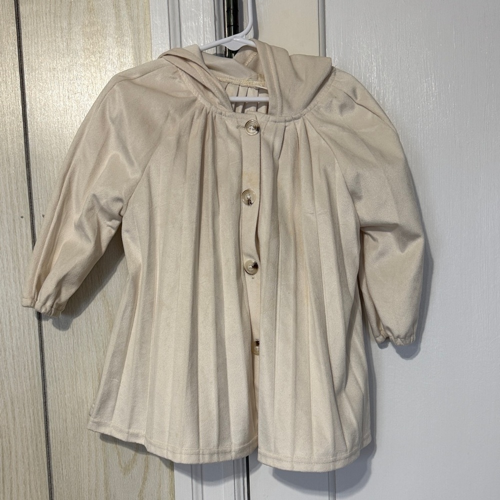 Cream Kids Shirt with Hood